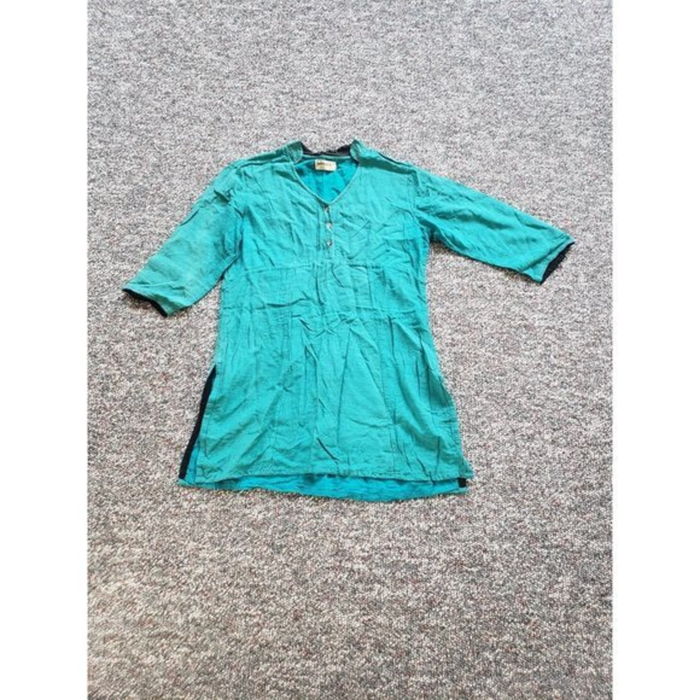 Fabindia Teal Silk‎ Tunic
